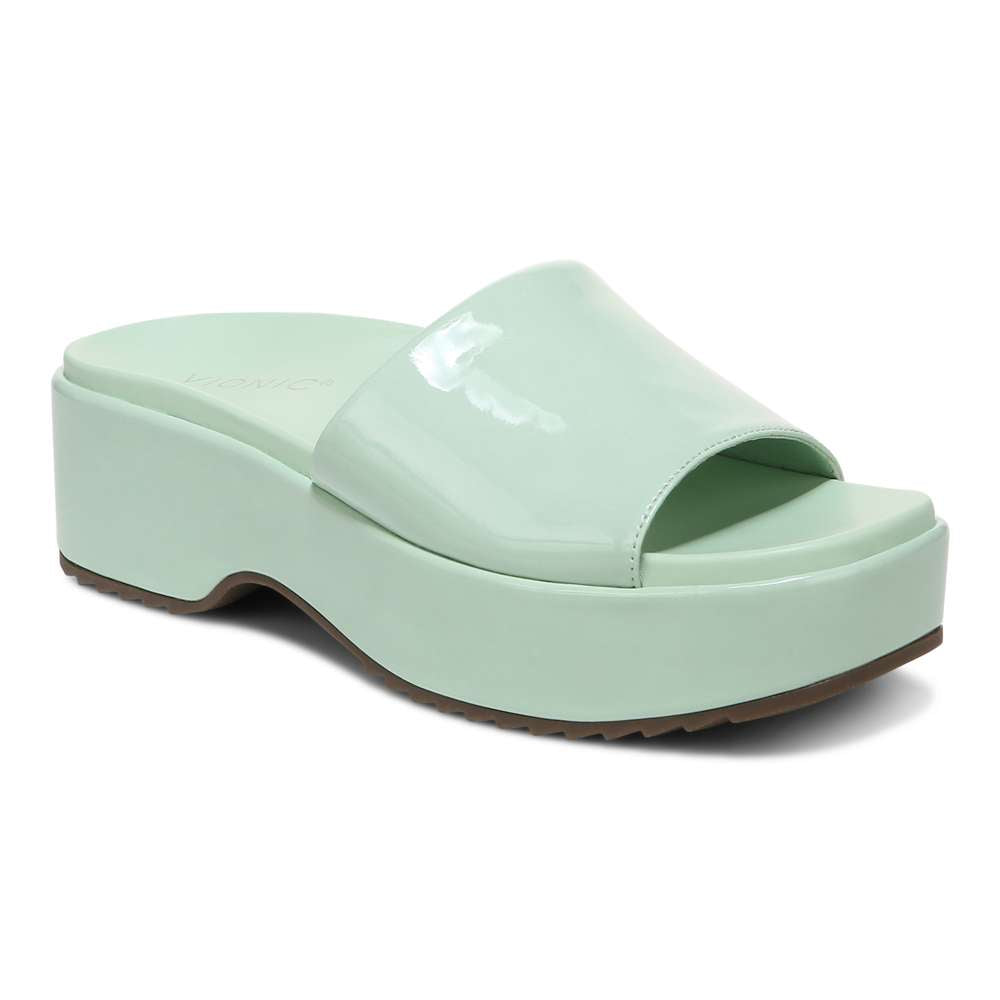 Trista Flatform Slide - Menta Patent - Image 14