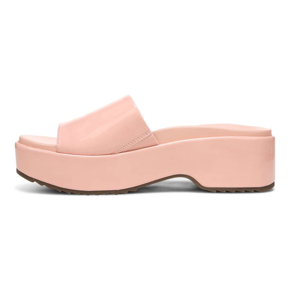 Trista Flatform Slide - Roze Patent - Image 3