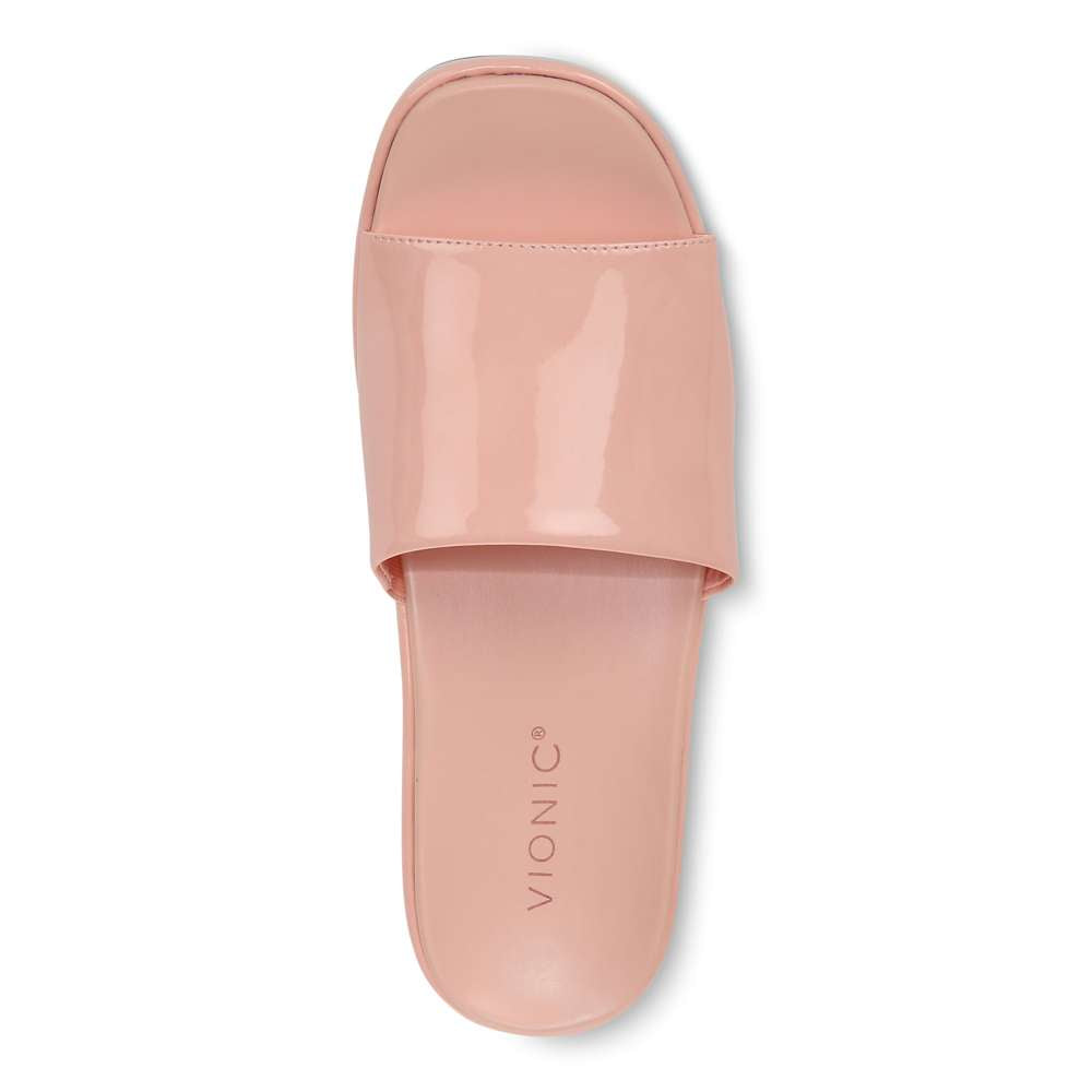 Trista Flatform Slide - Roze Patent - Image 4