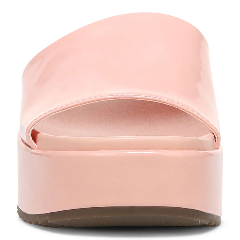 Trista Flatform Slide - Roze Patent - Image 5
