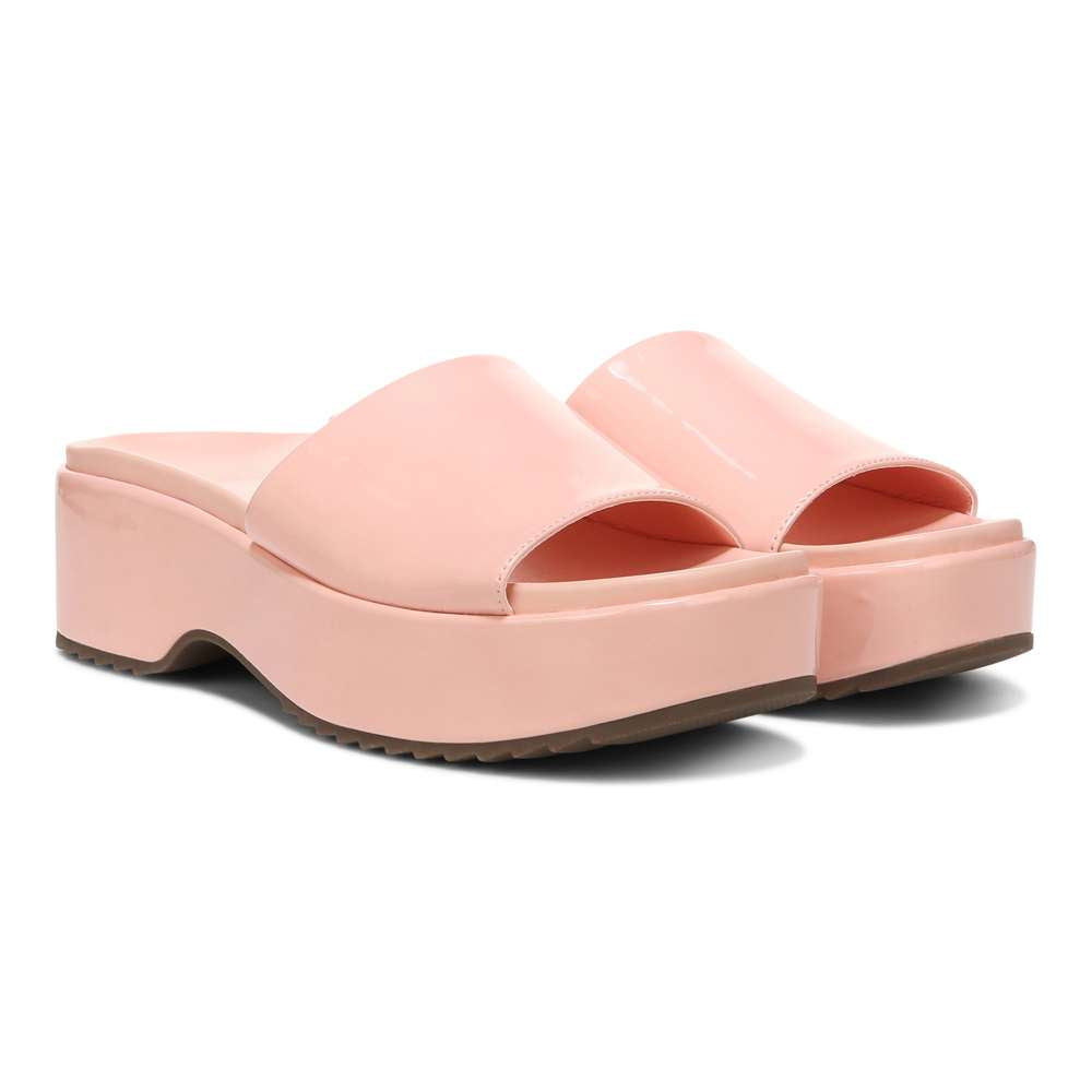 Trista Flatform Slide - Roze Patent - Image 8