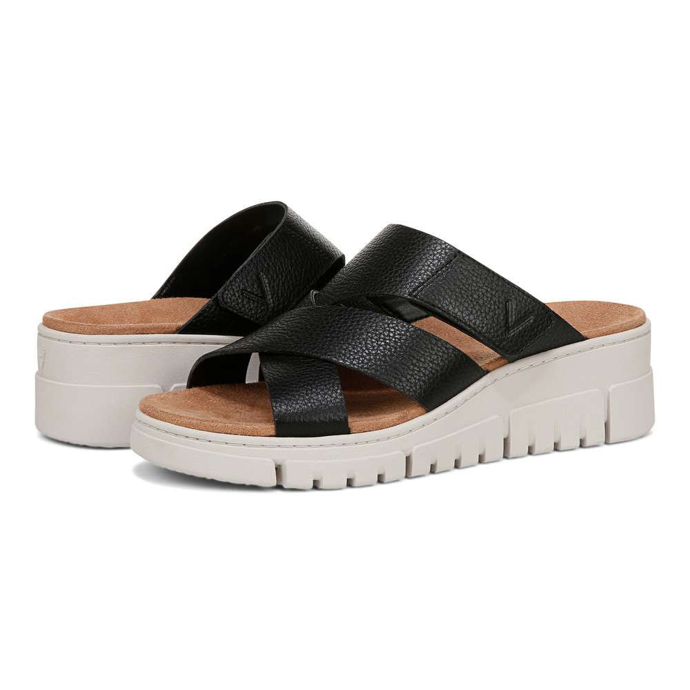 Uptown Sunset Wedge - Black Tumbled - Image 7